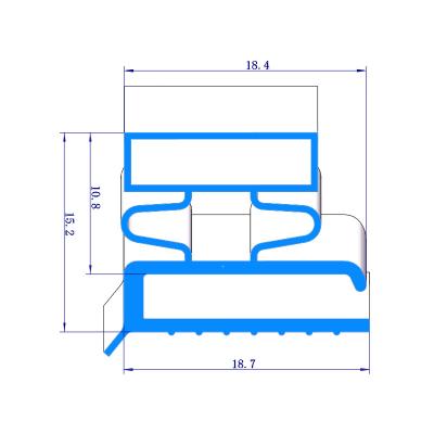 China Gasket for Refrigerator/Refrigerator/Cabinet/Storage Fridge Magnetic Pad Cold Storage Freezer Material Rubber Door Seal 139 for sale