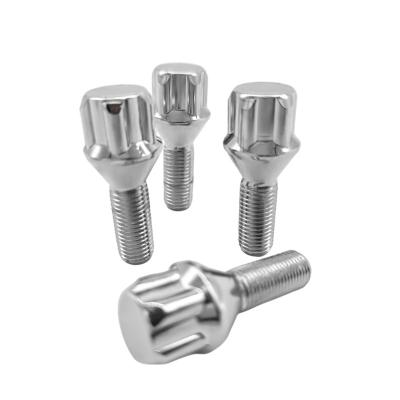 China Direct Wholesale Quality M12 Wheel Flat Bolt Alloy Steel Seal Good 5 Point Split Rim Lock Block Bolt for sale