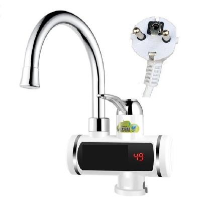 China Hotel GF18K 3000W 220V Instant Hot Water Faucet Electric Faucet with CB/CE LED Digital Display for Bathroom or Kitchen for sale