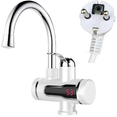 China Hotel GF16X 3000W 220V Instant Electric Water Heater Tap Heating Faucet with Digital Display for Bathroom Basin or Kitchen Sink for sale