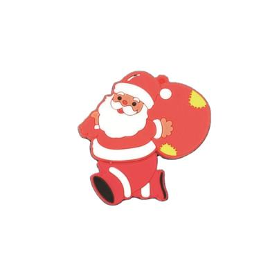 China Wholesale Metal Christmas Gifts New Year Gifts USB Flash Drive Customize Cartoon Santa Claus Private Label for sale