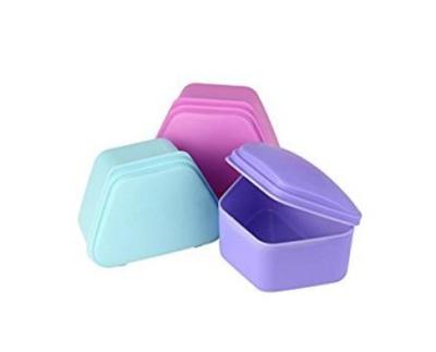 China OEM Wholesale Colorful Denture Box Denture Instruments Box Tooth Case Storage Box Plastic Dental Dental Supplies for sale