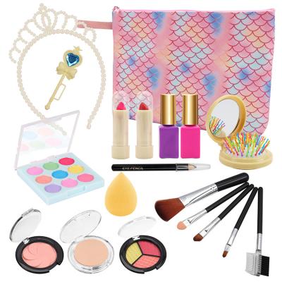 China 2022 Kids Cosmetic Toy Amazon Best Selling Makeup Set New Design Fashion Girls Beauty Girls Makeup To Pretend Cosmetic Set for sale