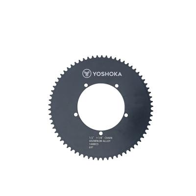 China Road Bikes 2023 YOSHOKA High Quality Track Bike / Fixed Speed ​​Bike Chainrings 144BCD Aluminum Alloy 7075-T651 49-70T for sale