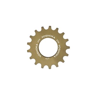 China New Arrival Ti-nitrited YOSHOKA/Ti-nitrited 9-20T Tooth Aluminum Alloy 7075 Speed ​​Track Bike /Fixed Gear Bike Single Sprocket for sale