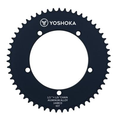 China Mountain Bikes YOSHOKA Track Bike / Fixed Speed ​​Bike Chainrings Bcd144 Aluminum Alloy 7075-T651 49-70T MAO Coating Bafang Bike Chainrings for sale