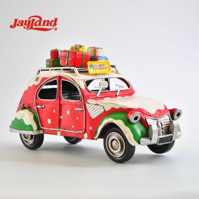 China Colorful Metal Vintage Metal Car Model For Christmas Decor for sale