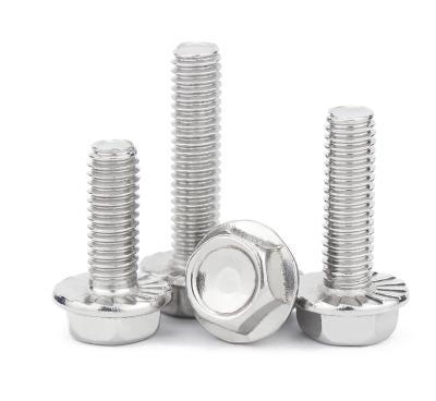 China Housing Buildings Metric Wholesale Price Galvanized Heavy Duty Hex M10 Flange Serrated Bolts for sale