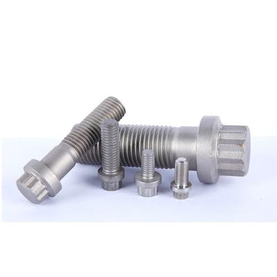 China High Quality Customized Titanium Housing Constructions M6 M8 M10 Stainless Steel 12 Point Flange Bolts for sale