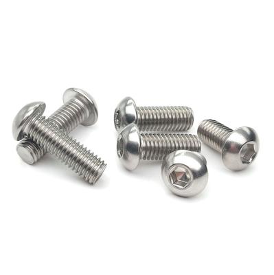 China ISO7380 M4 M6 M8 M10 Housing Constructions Allen Hexagon Socket Round Head Stainless Steel Machine Screws for sale