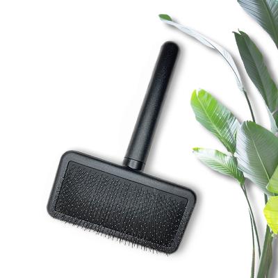 China New Design Cepillo Para Mascotas Slicker Pet Deshedding Brush Viable Lightweight Tiny Pet Grooming With Hard Steel Pins for sale