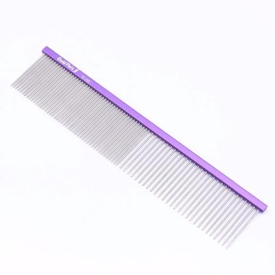 China Sustainable Colorful Lightweight Pet Comb With Durable Stainless Pin For PC1935 M Dog And Cat Dog Combs for sale