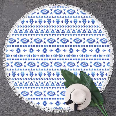 China Bohemian Mandalas Beach Towel Strandlaken Microfiber Beach Towel Compressed Round Toallas Playa Bath Towel Tassel Summer Swimming Large for sale