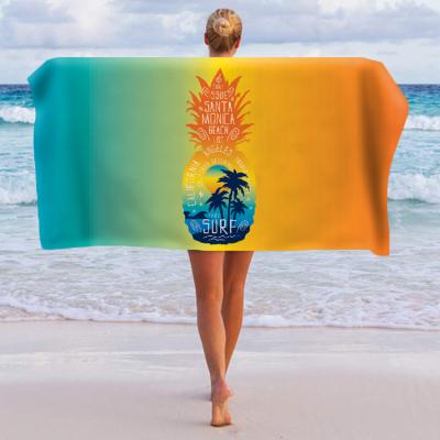 중국 Compressed Custom Personalized Logo OEM Printing Microfiber Traveling Beach Towel 판매용