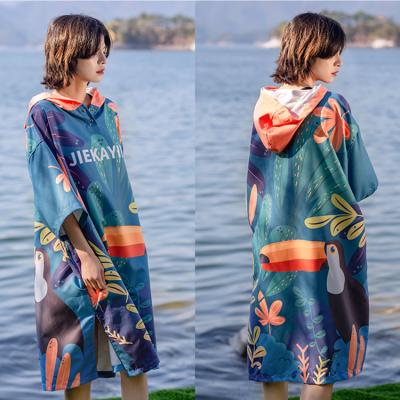 中国 Low MOQ Travel Print Shower Adult Hooded Towel Microfiber Compressed Universal Wash For Wholesale 販売のため