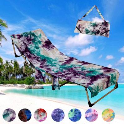 China Beach Towels Sofa Simple Simple Luxury Beach Towel Large With Pocket Lounge Towel Beach Chair Cover for sale