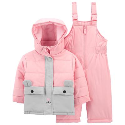 China Custom Cute Snowsuit Fashion Overall Size Winter Wear 2 Piece Ski Suits Plus Babies For Kids for sale