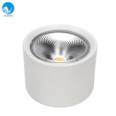 China Surface Mounted Indoor Round Light Fixtures Surface Mounted Ceiling LED COB Spotlights for sale