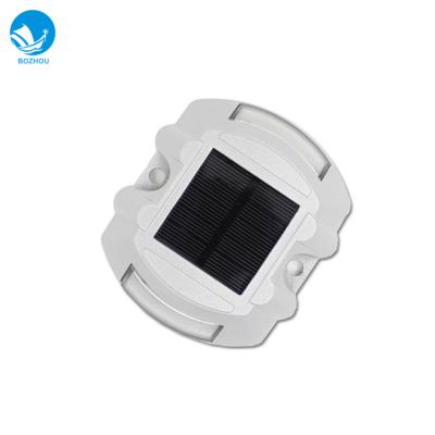 China Cast-Aluminum and PC Factory Supply LED Cat Eye Raised Road Sign Light Recessed Solar Road Stud for sale