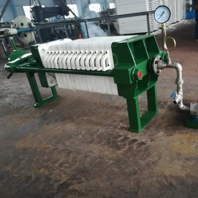 China Sewage Treatment 320 Hand Press Filter Press Sludge Polypropylene Plate for sale