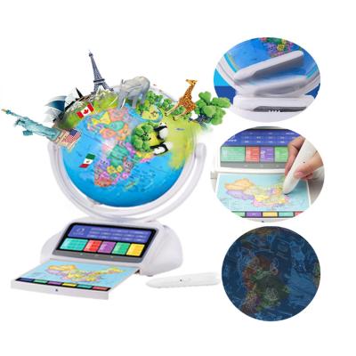 China AR and World Talking Talking Globe with One Point Reading Pen Smart AR Globe for Early Childhood Learning Color Globes for sale