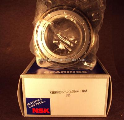 China Stable performance: NSK 43BWK03D-Y-2CA20 Japan low voice hub unit bearings 38*83*42.5 wheel hub bearings 43BWK03D for sale