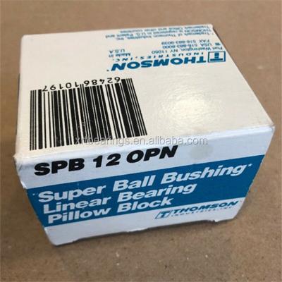 China Original Factory THOMSON Pillow Block SPB12OPN SPB12OPN Original Ball Ring Super RING Pillow Blocks for sale