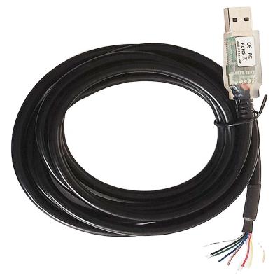 China Multi Cable USB-RS422-WE-5000-BTUSB TO RS422 WIRE END, 5.0M, BLACK, Transparent USB Function Data Transfer CONNECTOR for sale