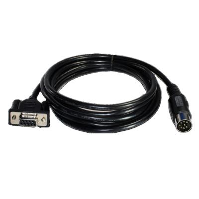 China NEW 8 DIN male car to LOT 9 db 9 pin serial-display port male 6ft 5 data transfer cables for sale