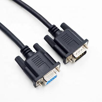 China MP3/MP4 Player 28AWG Pure Copper DB9 Male To Male Serial Cable RS232 DB9 Female Line To Female Extension Cable for sale