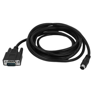 China Multi Function Data Transfer Cable RS232 dB9 Female To Mini DIN 8pin Male Programming Cable for sale