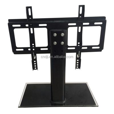 China Fixed Tempered Glass Wall TV Support Mount Stand Up Plasma Table Desk Mount For 26