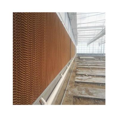 China Farms Guaranteed Water Cooling Unique Damp Wall Cooling Paper Curtain Wall for sale