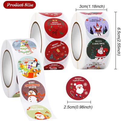 China Recyclable Christmas Decoration Wedding Party Custom Printed Self Adhesive Label for sale