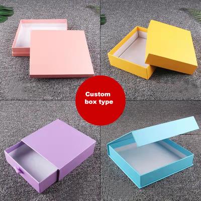 China Recyclable Gift Packaging Box Custom Printed Logo Suits Gift Scarf for sale