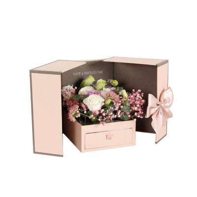 China Handmade Flower Box Custom Drawer of Paper Boxes for sale