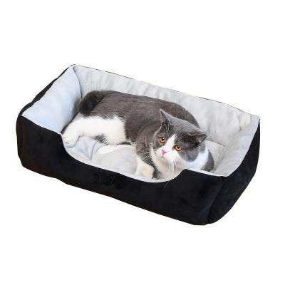 China Wholesale High Quality Breathable Leather Pet Dog Beds Factory Direct Sale Rectangle Funny Cat Sofa for sale