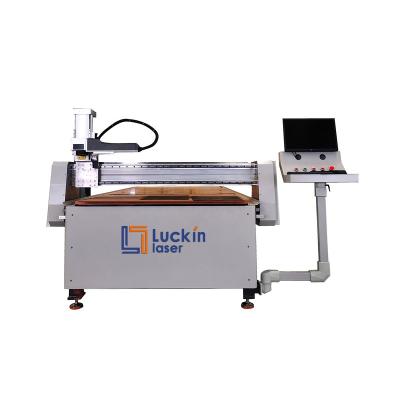 China Large Format Fiber Laser Power 100W Air Cooled CNC Flatbed Machine For Glass Mirrors Engraving for sale