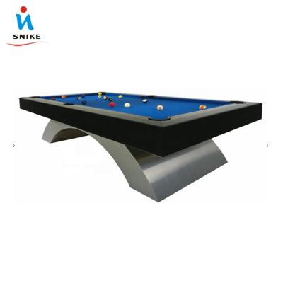 China Metal& wood& Natural luxury slate arch leg rainbow pool table leather pool table for sale for sale