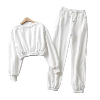 China Breathable Women Blanket Single Jogger Suits For Custom Design Fashion Crop Crop Tops And Sweatpants Sets Sports Running Tracksuits à venda