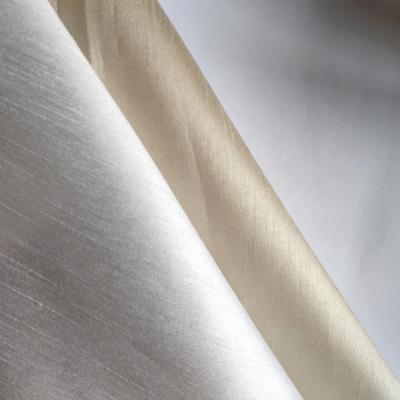 China 100% polyester dupioni fabric flame retardant width 110