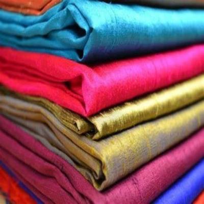 China Dupioni Tear-resistant Wicking 100% Polyester Silk Fabric For Curtain Cushion Table Cloth for sale