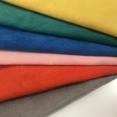 China Colorful And Soft Waterproof 100% Suede Polyester Weft Fabric With Compound Knitted Fabric For Kid Sofa Fabric for sale