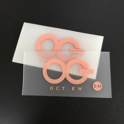 China Viable wholesale transparent soft sticker clothing care clear garment TPU printing wash labels for sale