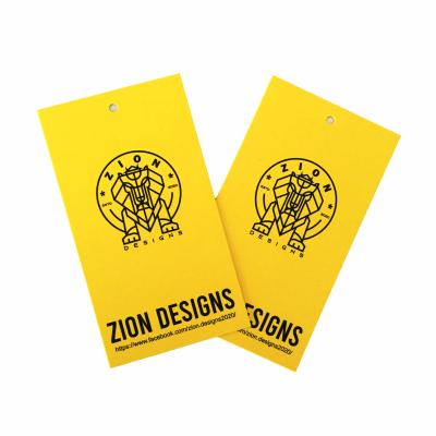 China Sustainable Custom Clothing Hang Tages Clothes Tagger Labels Gift Tags For Garment for sale