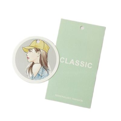 China Eco-friendly Custom Sustainable Own Brand Logo Clothing Hang Tags For Garment Accessories for sale