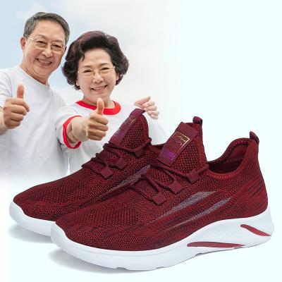 China Hot sale fashion trend old people men and women sports shoes soft unique running shoes for sale