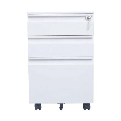 China Pre-assemble gooseneck top movable storage cabinet 3 drawer mobile dental storage cabinet for sale