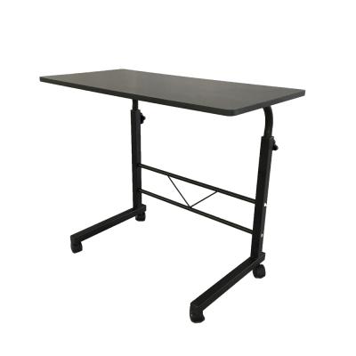 China Adjustable Height E1 15MM (Height) Adjustable Removable Chipboard And Steel Side Table Black for sale