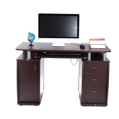 China 15mm Modern Portable MDF 1pc Door With Drawers 3pcs Computer Desk Coffee for sale